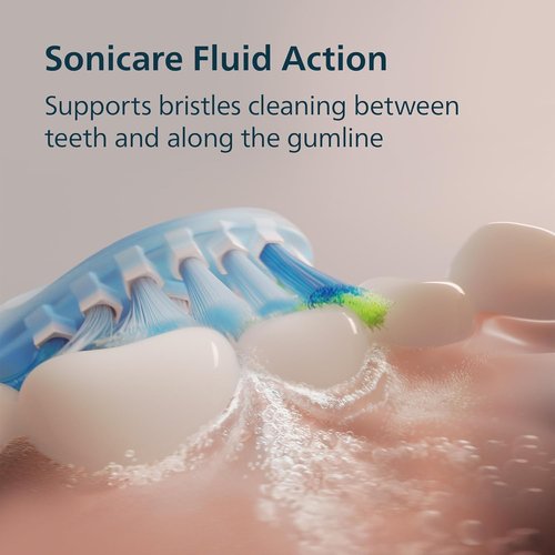 Philips Sonicare 5900 Series Electric Toothbrush - Advanced Sonic Technology, Pressure Sensor, 6 Modes, Navy Blue | Model HX7133/02