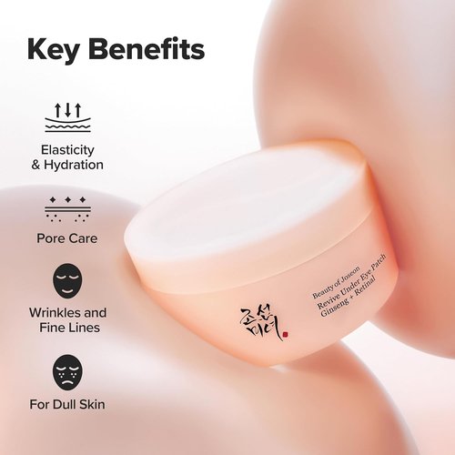 Beauty of Joseon Revive Under Eye Patch - Retinal Ginseng & Collagen Peptides, 60 Sheets (30 Pairs)