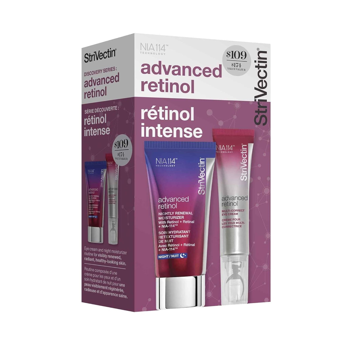 StriVectin Advanced Retinol Discovery Kit - Night Moisturizer & Eye Cream for Wrinkles | 2-Piece Set