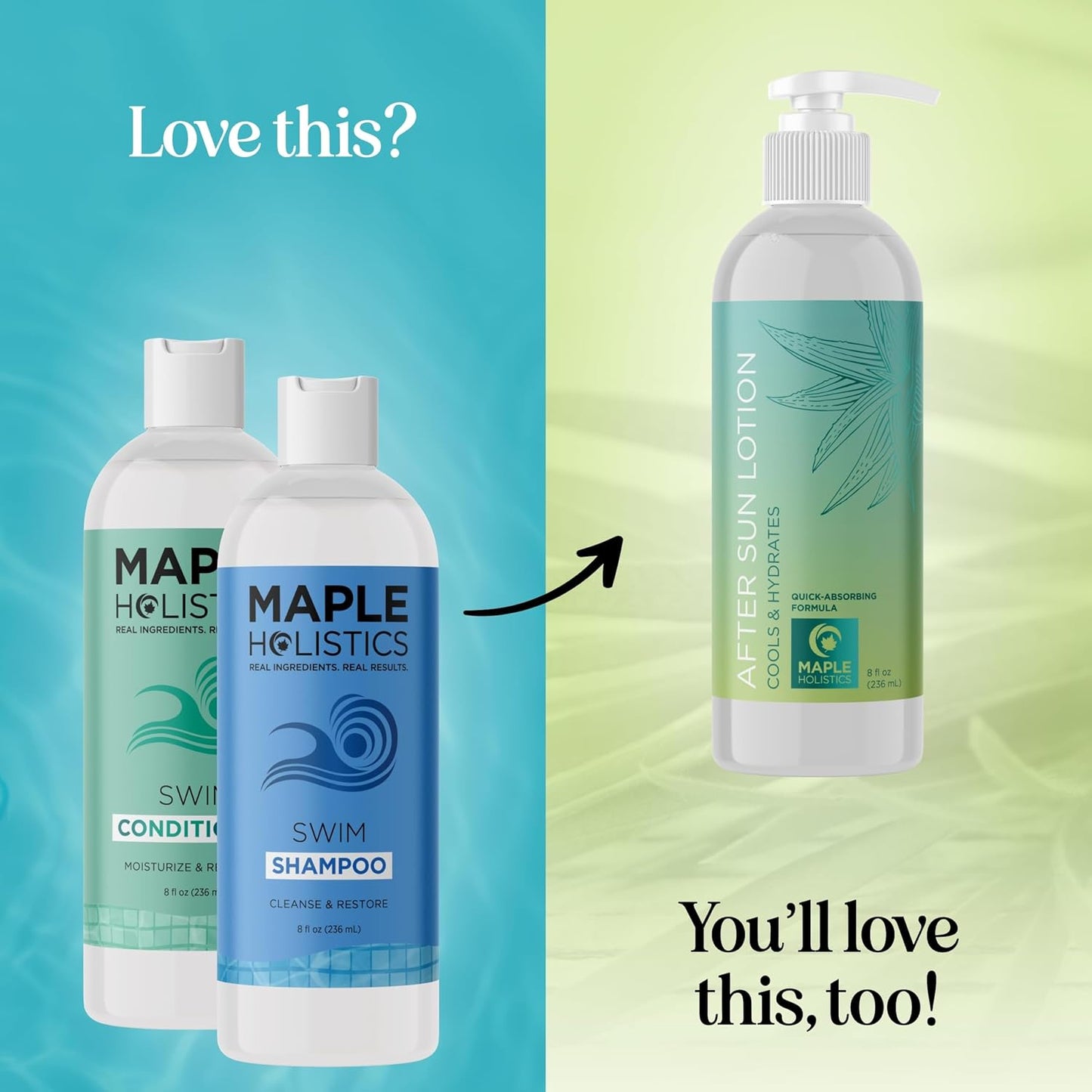 Skiennix After Swim Shampoo and Conditioner Set - Chlorine Removal with Tea Tree & Rosemary Oil | Clarifying Formula for Swimmers