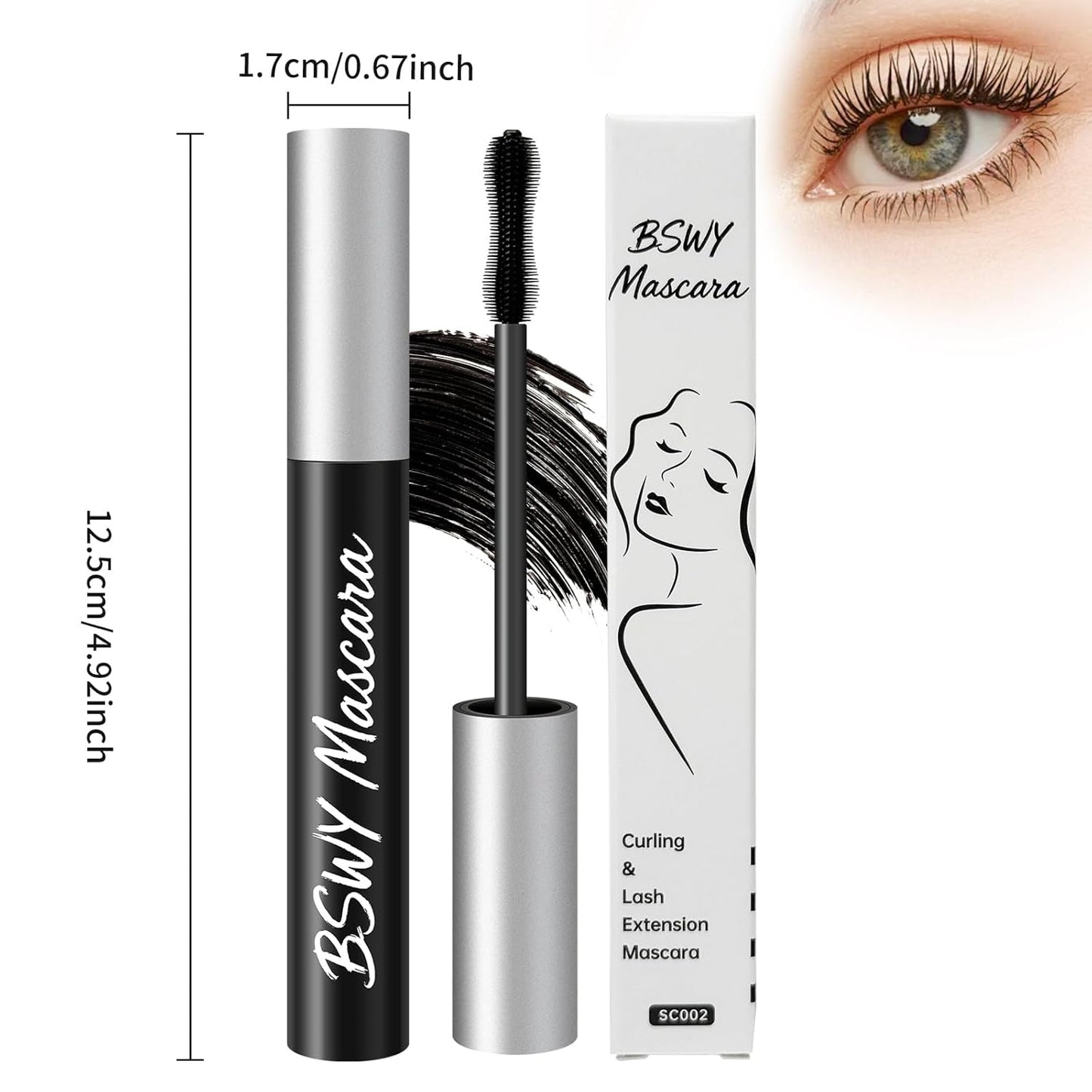 Sky High Telescopic Tubing Mascara - Waterproof, Essence-Infused for Lengthening & Volumizing Lashes