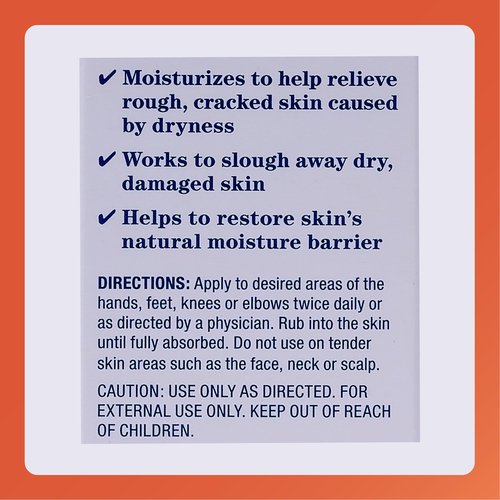 Rugby Urea 20% Intensive Hydrating Cream - Urea Cream for Feet, Hands, Knees, and Elbows - 3 Oz (1 Pack)