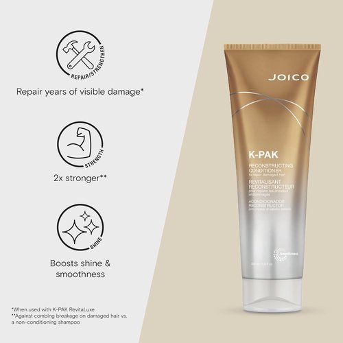 Joico K-PAK Daily Reconstructing Conditioner - Restore Shine & Smooth Damaged Hair | With Keratin & Guajava Extract