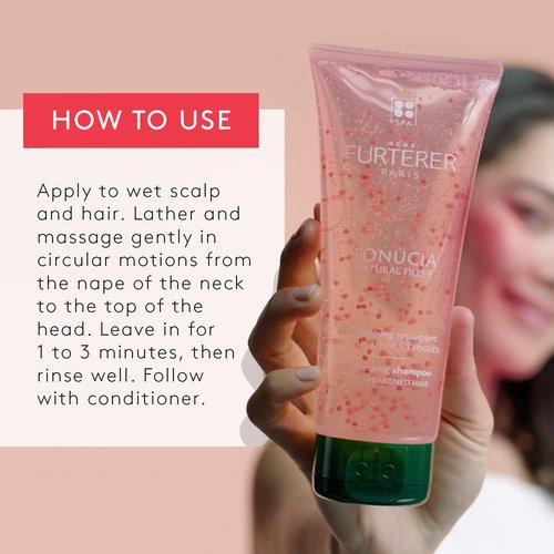 Rene Furterer TONUCIA Replumping Shampoo - Revitalize Thin, Weakened Hair - Silicone-Free Travel Size