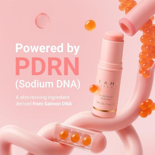 KAHI Wrinkle Bounce Multi Balm - DUO Edition | All-in-One Hydrating Balm & Eye Cream | Moisturizer Stick with Salmon-Derived DNA (0.32 oz - Pack of 2)