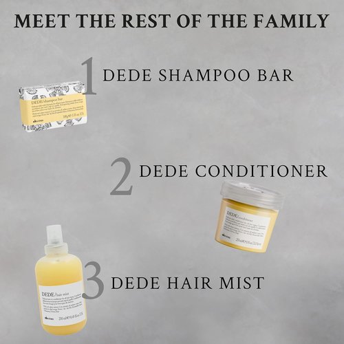 Davines DEDE Shampoo - Gentle Daily Cleanser for Medium & Fine Hair | Light, Shiny, Soft Finish - 8.45 Fl Oz