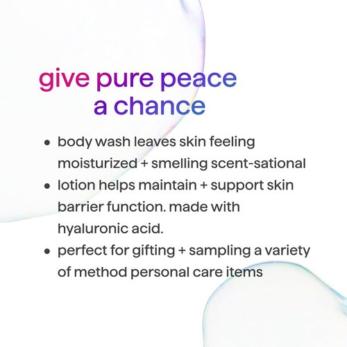 Method Body Wash & Lotion Gift Set - Pure Peace | 18oz & 14oz for Ultimate Relaxation
