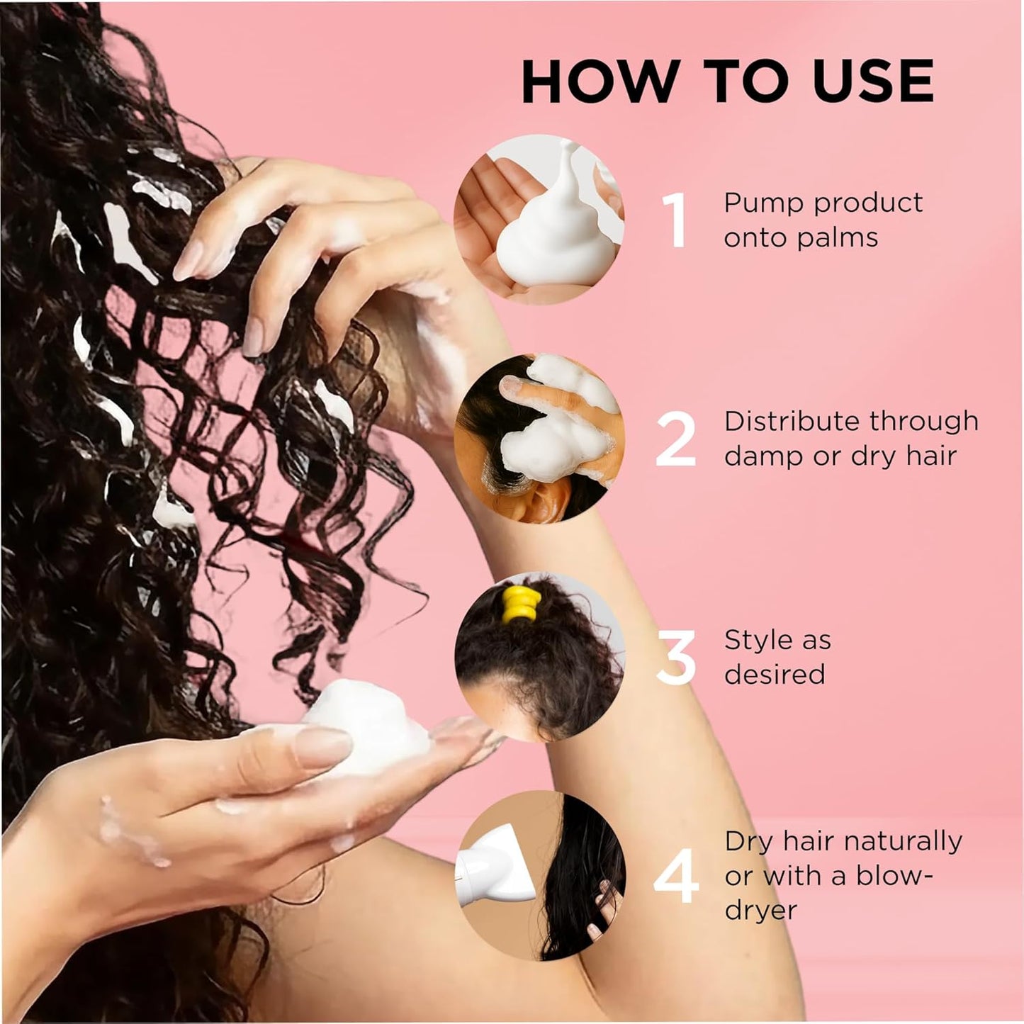 Style Factor EDGE BOOSTER Extra Strength Mousse - Travel Size Frizz Control & Volume - 2.5oz Amber for Curly Hair