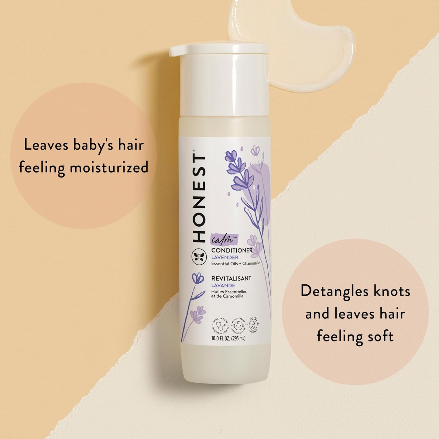 The Honest Company Baby Shampoo & Body Wash Duo - 2-in-1, Silicone-Free, Lavender Calm, 20 fl oz