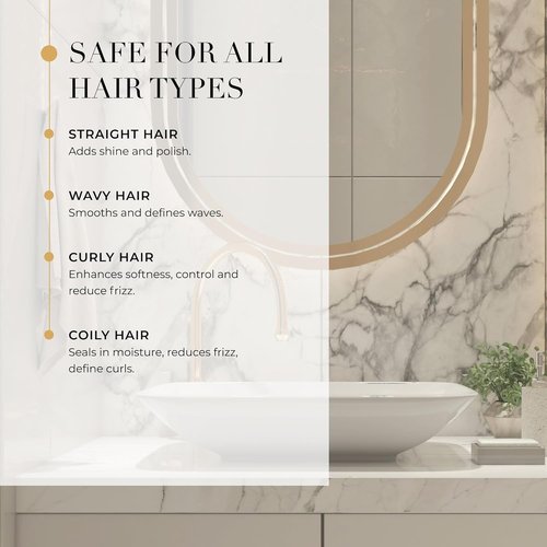Goldie Locks Anti-Frizz Smoothing Cream - Moisturizes & Boosts Softness - Frizz Control for Shine - 5.1 fl oz