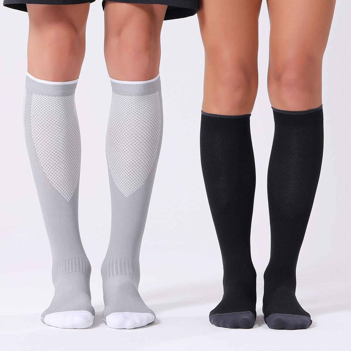 FITRELL Compression Socks - 20-30mmHg Circulation Support for Women & Men | 3 Pairs