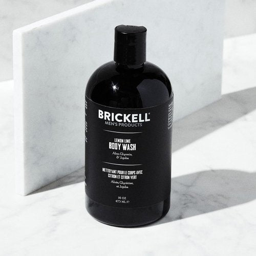 Brickell Men's Invigorating Body Wash - Natural Deep Cleaning Shower Gel with Aloe & Jojoba Oil | 16 Ounce