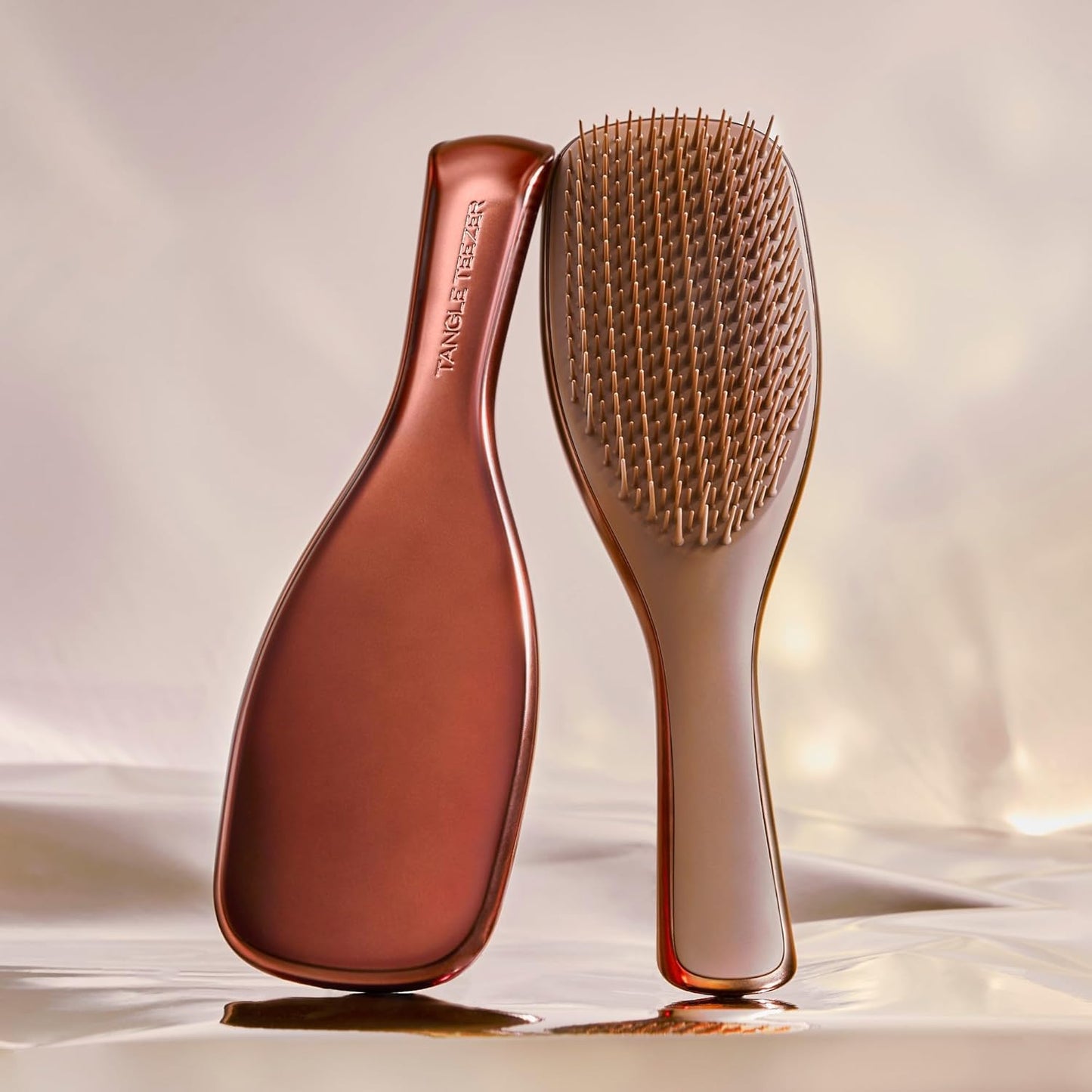 Tangle Teezer Chrome Ultimate Detangler Brush - Eliminates Knots & Reduces Breakage | Chocolate Bronze