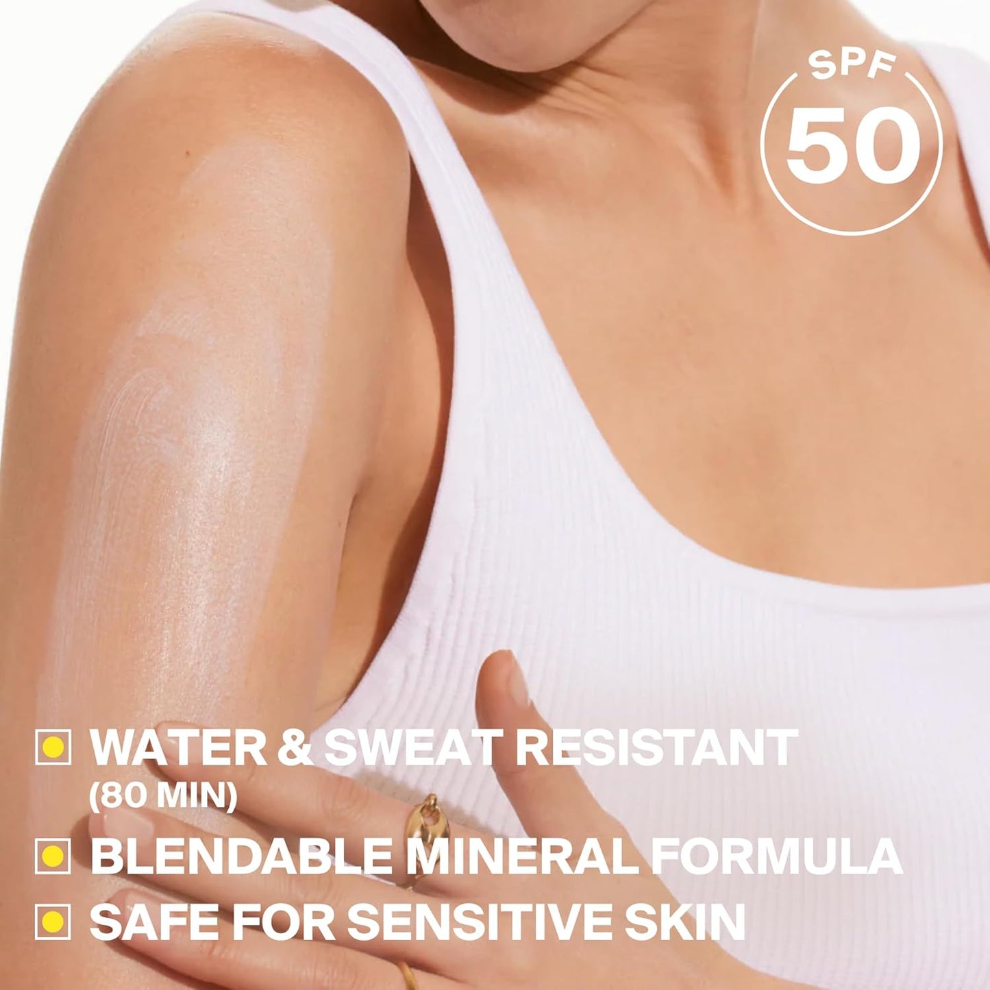 Supergoop! PLAY Mineral Lotion - Broad Spectrum SPF 50 Sunscreen for Face & Body - 1 fl oz, Lightweight & Water-Resistant with Green Algae