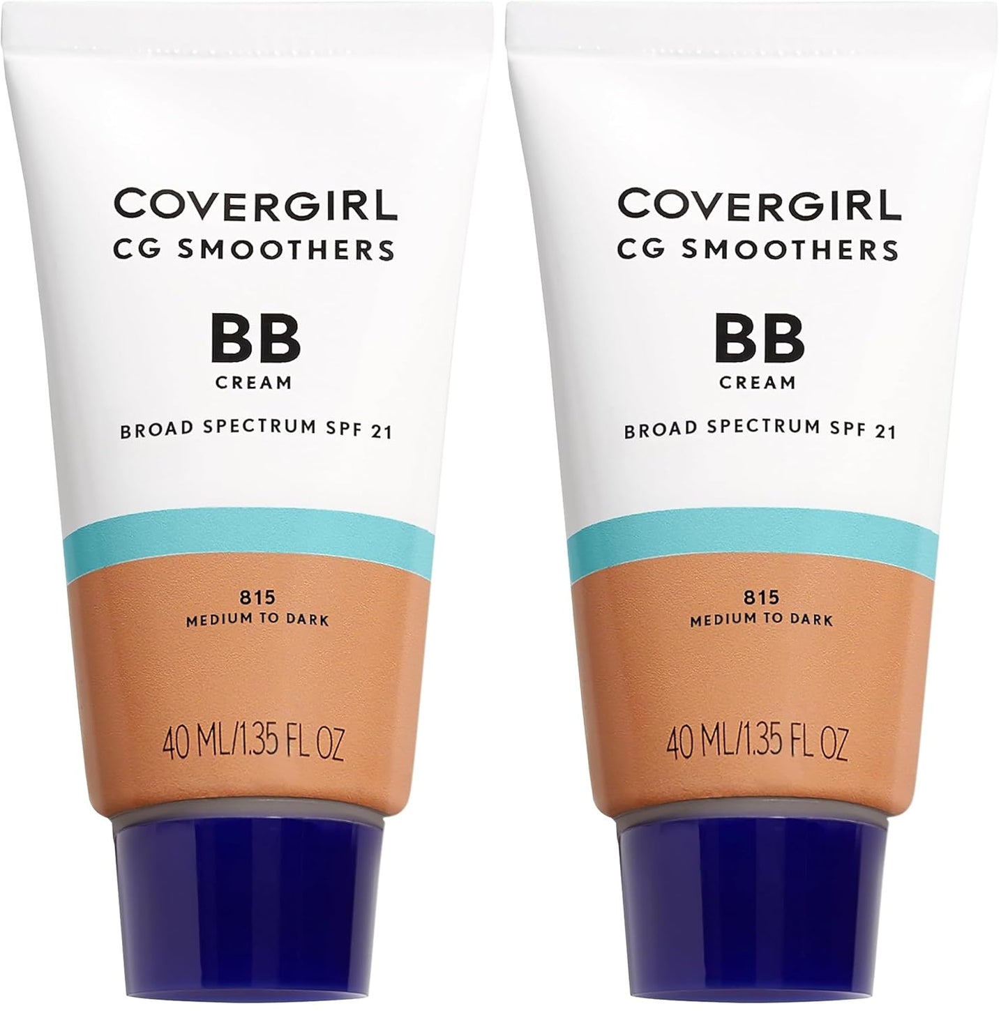 COVERGIRL Smoothers Lightweight BB Cream, 1 Tube (1.35 Ounce), Light to Medium 810 Skin Tones, Hydrating BB Cream with SPF 21 Sun Protection (Packaging May Vary) (Pack of 2)