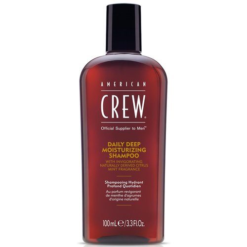 American Crew Shampoo - Daily Deep Moisturizer for Men | Naturally Derived, Vegan, Citrus Mint, 3.3 Fl Oz