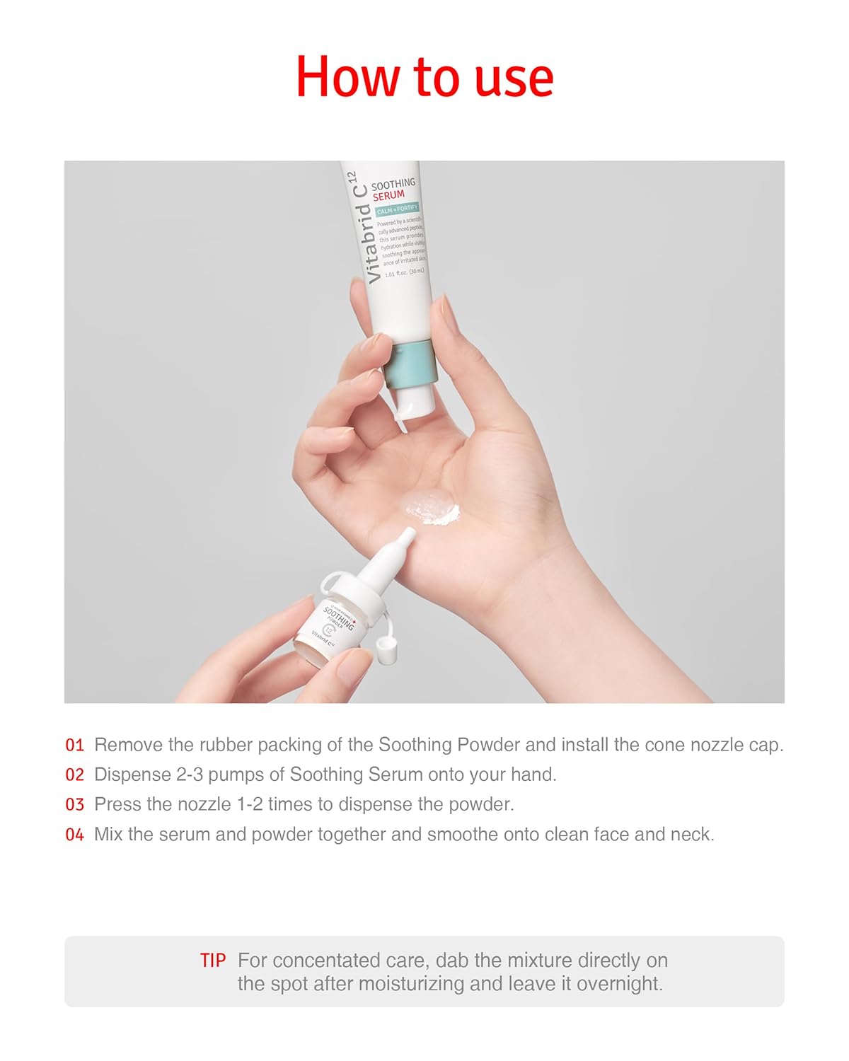 VITABRID C12 Vitamin C Soothing Serum for Acne-Prone Skin - Reduces Redness & Pores - 1.01 fl. oz.
