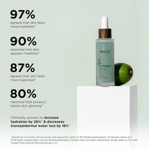IMAGE Skincare ORMEDIC Balancing Antioxidant Serum - Hydrates & Soothes with Aloe Vera & Vitamin C, 1 fl oz