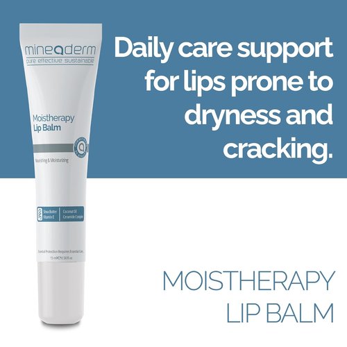 Mineaderm Moistherapy Lip Balm - Ultra-Nourishing Treatment with Shea Butter & Coconut Oil - 0.5 fl. oz
