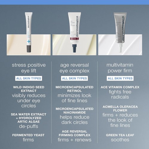 Dermalogica Eye Cream - Stress Positive Eye Lift Mask with Hyaluronic Acid | Brightens Dark Circles & De-Puffs