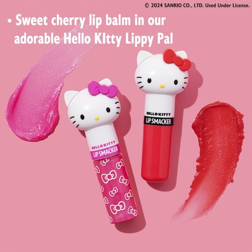 Lip Smacker Lippy Pals | Hello Kitty Flavored Lip Balm - Hydrating, Cruelty-Free, Cheerful Cherry Flavor