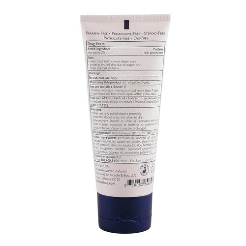 Noodle & Boo Diaper Rash Ointment - Multi-Purpose Zinc Oxide Formula for Prevention & Relief | Fragrance-Free