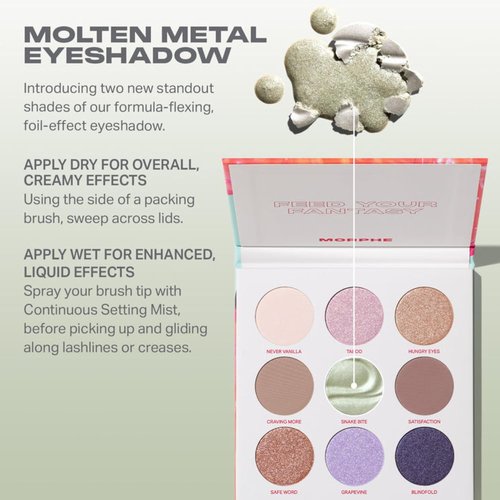 Morphe Pulp Fantasy Artistry Palette - Foil-Effect Eyeshadow with Matte & Shimmer Finishes - 0.35 oz