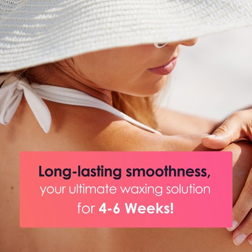 All-in-one Waxing Kit for Women +5 Pack Salon Quality Wax for Full Body Hair Removal - Ideal for Bikini (Extra Large, Vanilla)