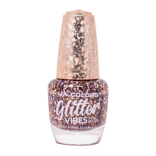 L.A. COLORS Glitter Vibes Polish, Pure Blush CNL355