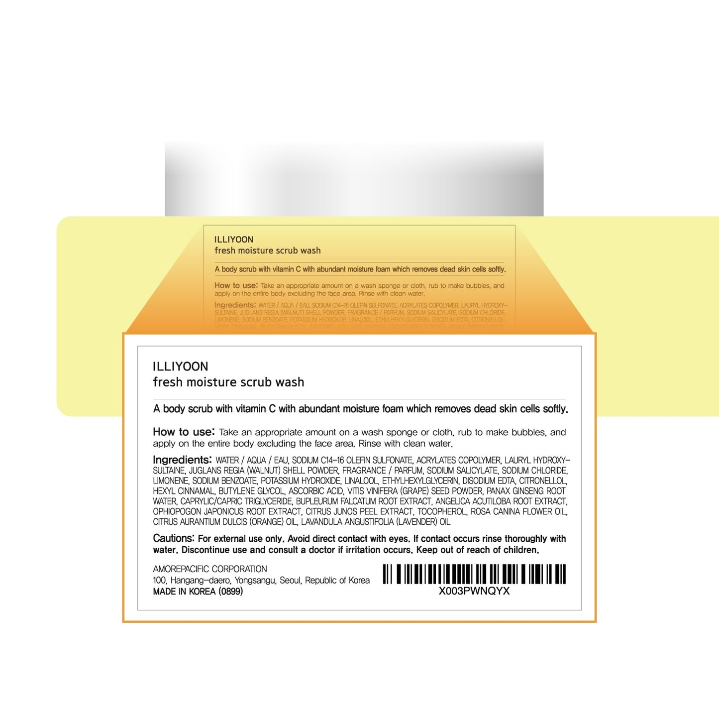 ILLIYOON Fresh Moisture Scrub Wash 400ml(13.52oz)