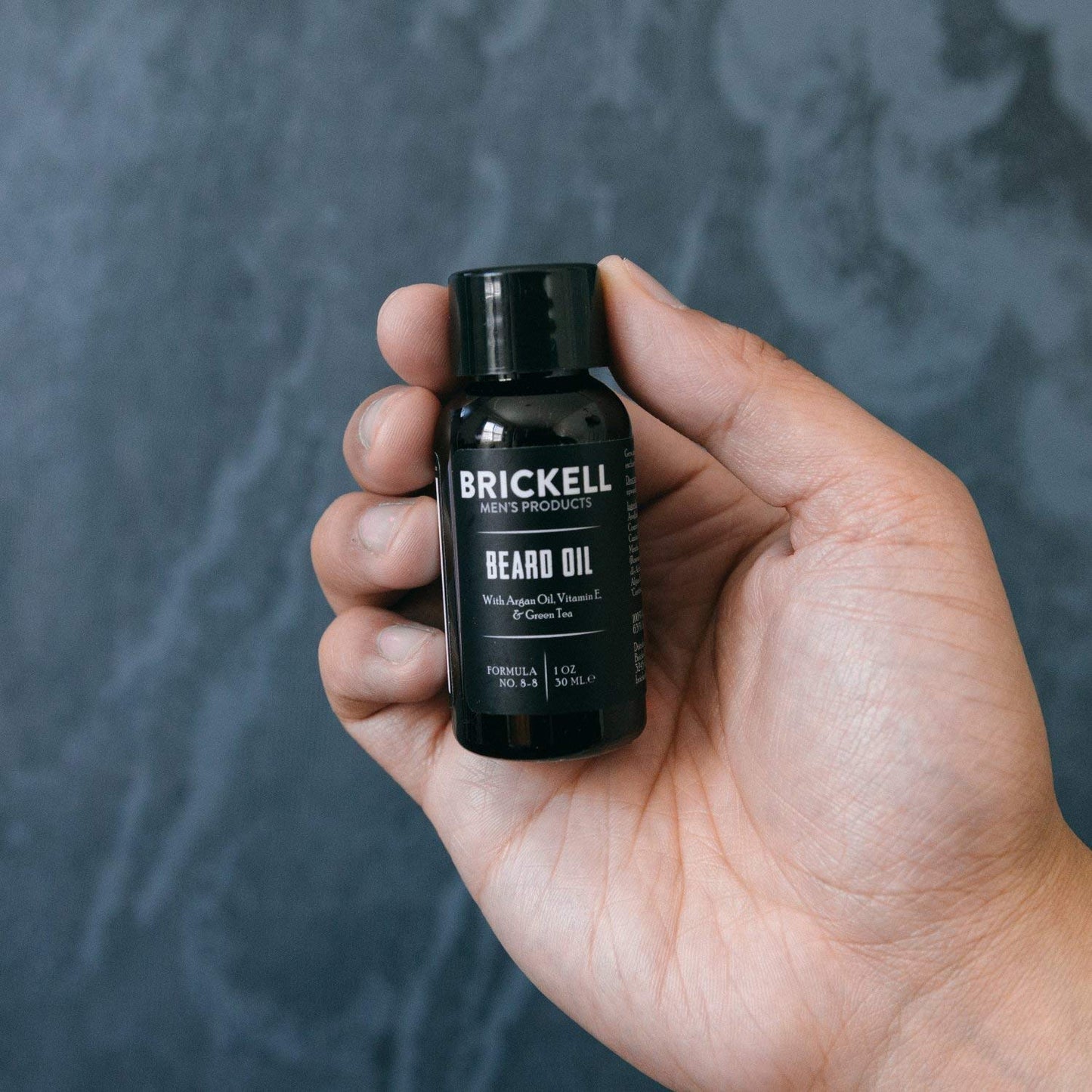 Brickell Men's Beard Oil - Natural Argan & Jojoba Oil for Softening & Strengthening Hair | 1 Ounce