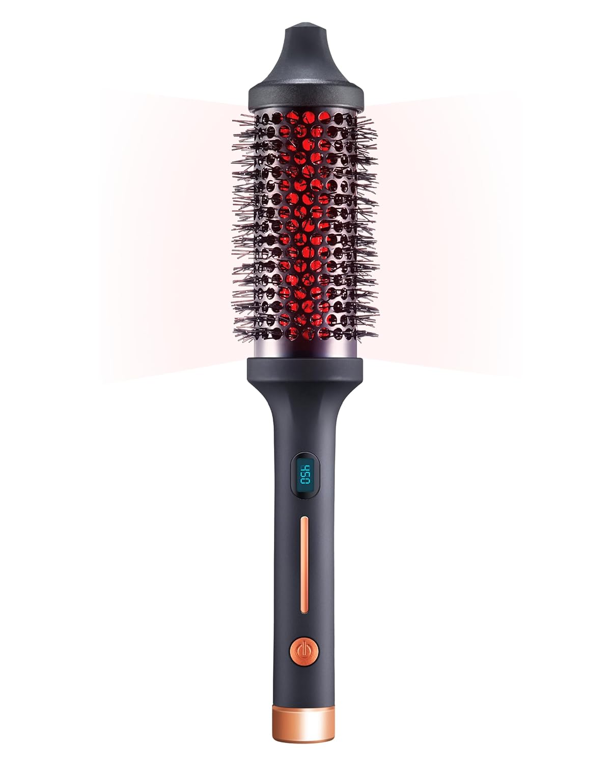 Sutra Thermal Brush - Lightweight Heated Round Hair Styling Brush with Digital Display | Auto Shut-Off & Ionic Technology