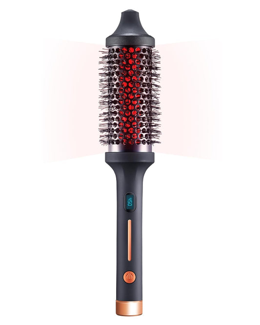 Sutra Thermal Brush - Lightweight Heated Round Hair Styling Brush with Digital Display | Auto Shut-Off & Ionic Technology