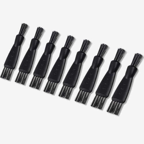 Patelai Electric Shaver Cleaning Brush Set - 8 Double-Sided Nylon Bristle Brushes for Razors & Trimmers | Black