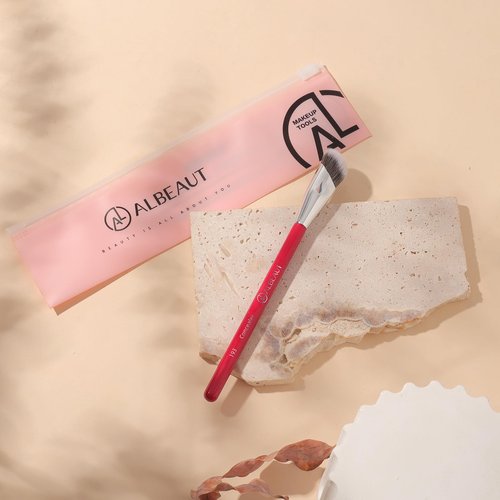 Albeaut Concealer Brush, Under Eye Makeup Small Angled Precision Face Blending Brush (193 concealer brush-Limited Edition)