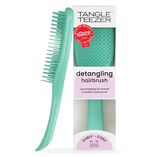 Tangle Teezer Ultimate Detangler Brush - Reduces Frizz & Breakage for Curly Hair | Aqua Green