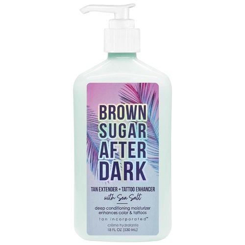 Brown Sugar After Dark Tan Extender - Tattoo Enhancer with Sea Salt & Tigergrass, 18 Fl Oz