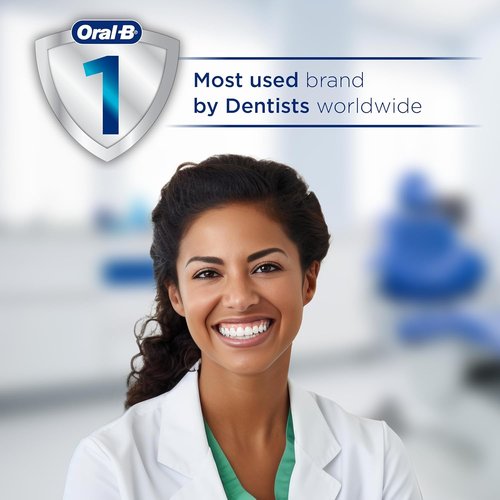 Oral-B iO3 Limited Rechargeable Electric Toothbrush - Deep Clean with 3 Modes & Visual Pressure Sensor | Azalea Pink, 2 Brush Heads & Travel Case