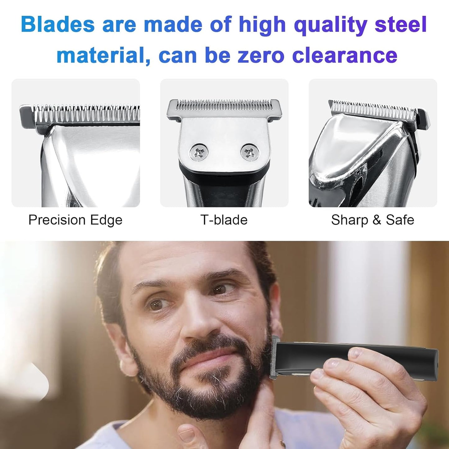 Wahl T-Blade Detachable Replacement Blades - Compatible with Multiple Trimmer Models | 2-Pack