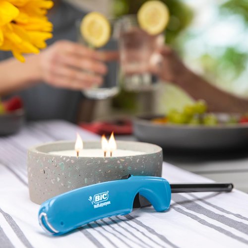 BIC Multi-Purpose Lighters - Long Metal Wand for Grills & Fireplaces | Classic Collection 4-Pack