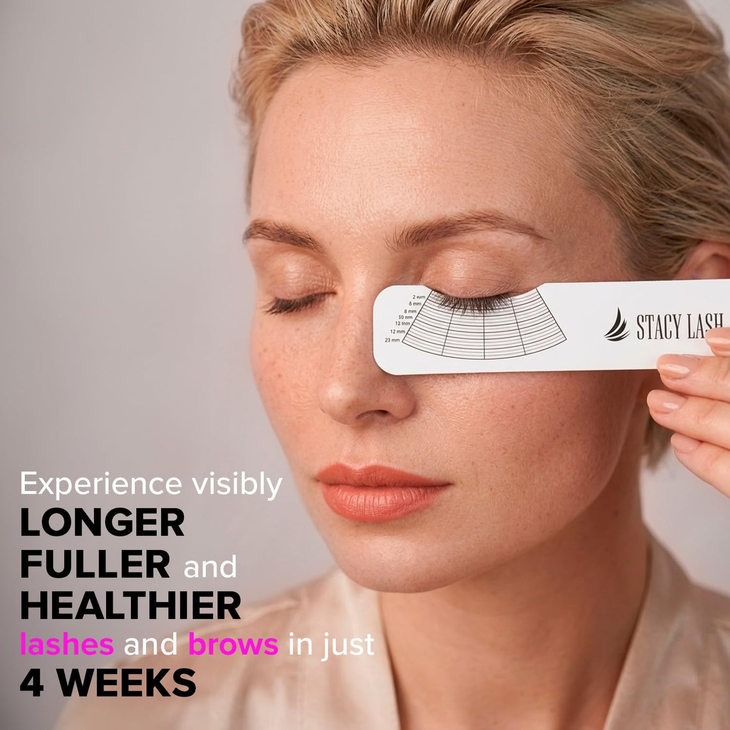Stacy Lash Growth Serum (0.17fl.oz / 5ml) | Eyebrow & Eyelash Enhancing Serum for Natural Lashes & Brows