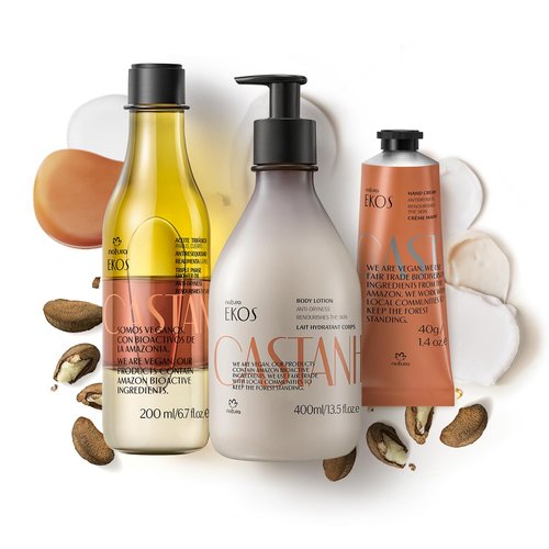Natura Brazil Nut Body Care Trio Bundle - Deeply Hydrating Lotion, Nourishing Oil & Hand Cream | 24H Moisture, Vegan & Cruelty-Free