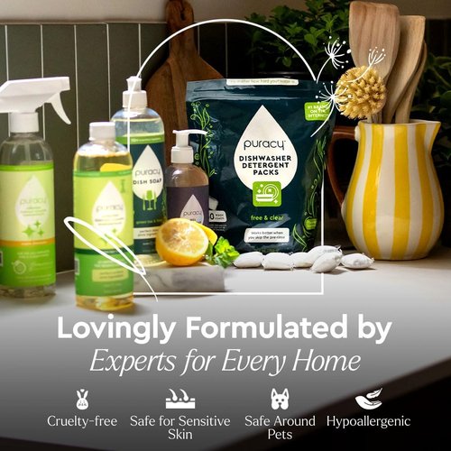 Puracy Stain Remover - Enzyme-Based Natural Cleaner for Baby Clothes & Diapers | 16 Oz