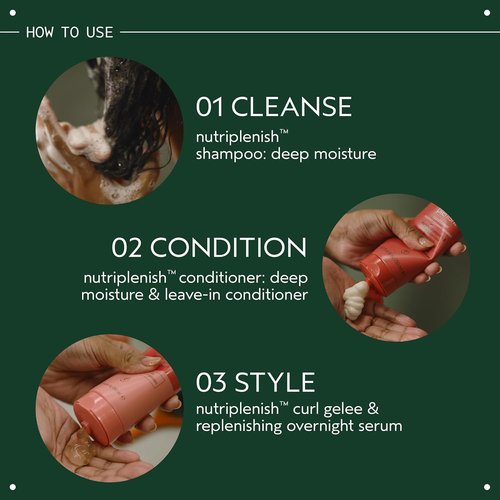 Aveda Nutriplenish Deep Moisture Shampoo & Conditioner Duo - Hydrates Dry Hair | Organic Pomegranate Oil, Coconut Oil | 1 Liter