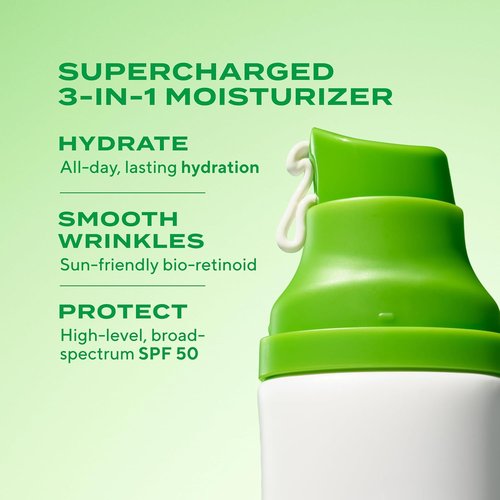 Murad Superactive Wrinkle-Fighting Moisturizer SPF 50 - Bio-Retinoid Sunscreen for Fine Lines & UV Protection | 1.7 Fl Oz