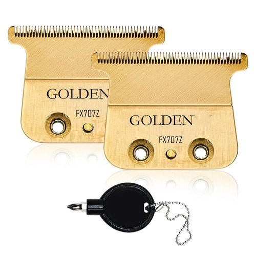 BaByliss PRO Gold FX707Z DLC Replacement Blades - Premium Trimmer Blades for FX787 & FX726 | 2-Pack