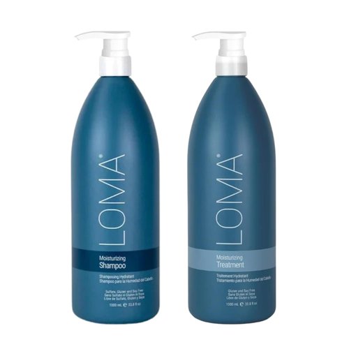 Loma Hair Care Moisturizing Shampoo & Treatment Duo | Nourishing Formula for Healthy Hair