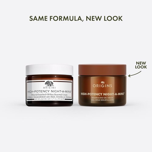 Origins High-Potency Night-A-Mins Face Moisturizer with Jojoba - Resurfacing Night Cream, 1.7 Fl Oz