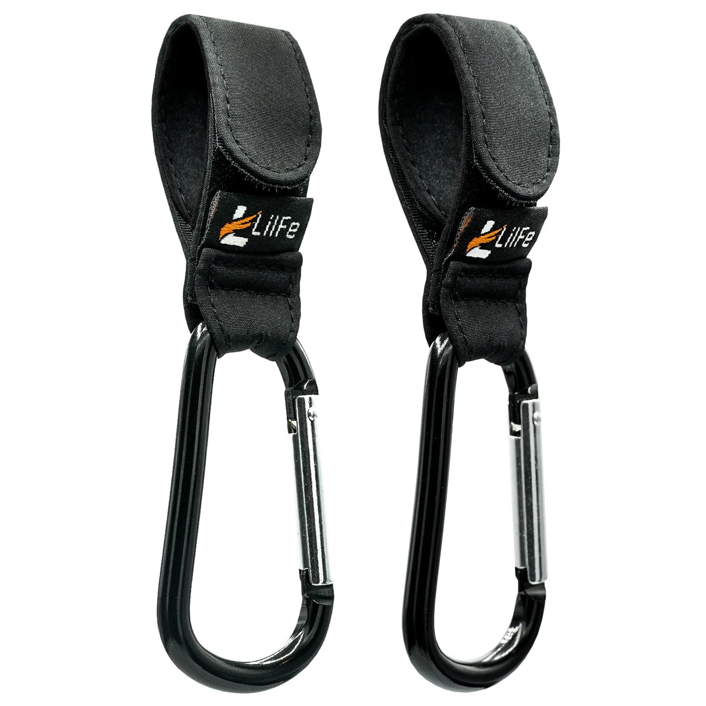 Skiennix Baby Stroller Hooks - 2 Pcs Durable & Stylish Clips for Diaper Bags | Multipurpose Mummy Hook for Prams & Carts