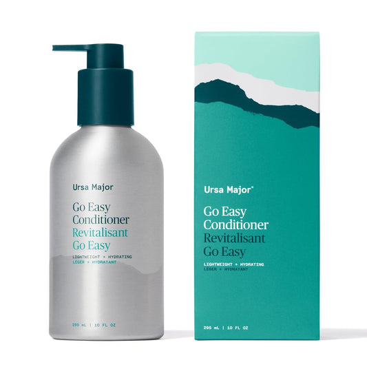 Ursa Major Go Easy Conditioner - Natural, Vegan & Cruelty-Free Formula for All Hair Types | 10 oz